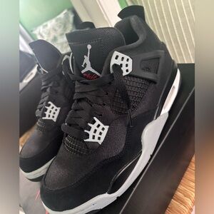 Jordan 4 black canvas